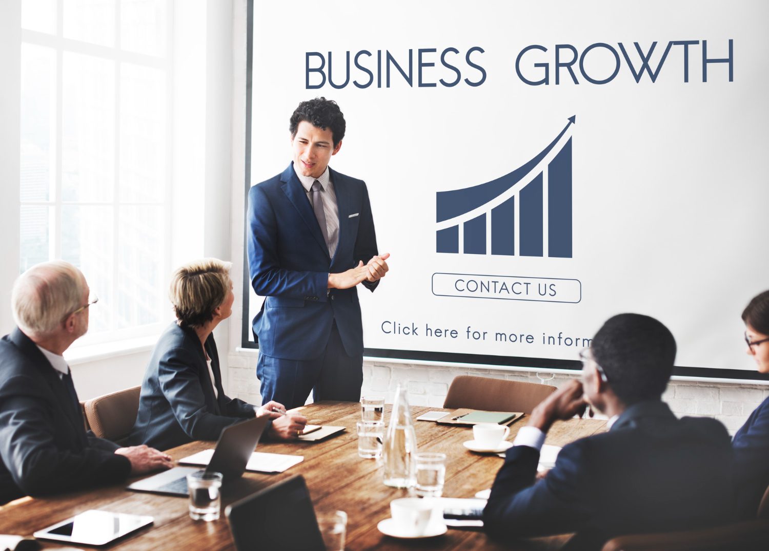 Business Success Report Graph Concept Business Success Report Graph Concept<br />