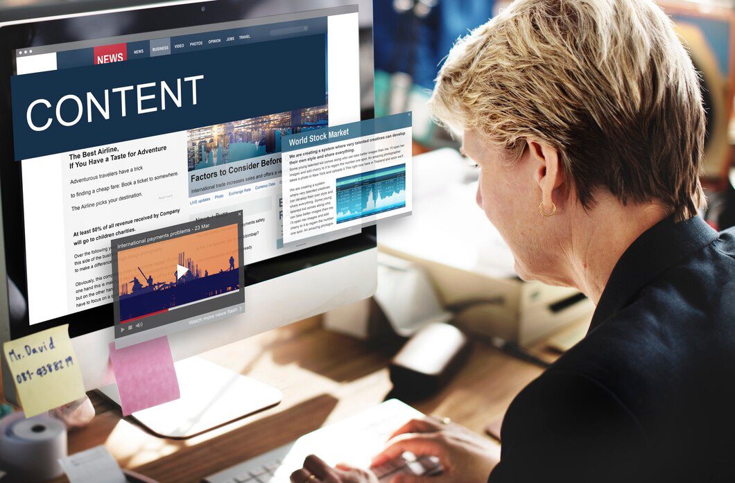 Media Journalism Global Daily News Content Concept<br />
